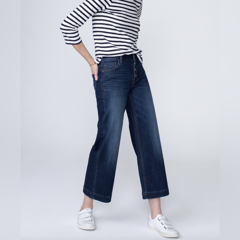 UNPUBLISHED Greta High waist crop-jeans blue crush